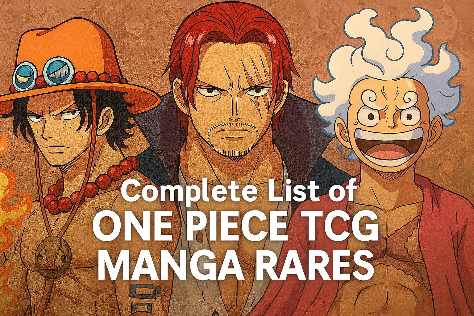 Complete List of One Piece TCG Manga Rare Cards TCGKing.nl Complete List of One Piece TCG Manga Rare Cards TCGKing.nl
