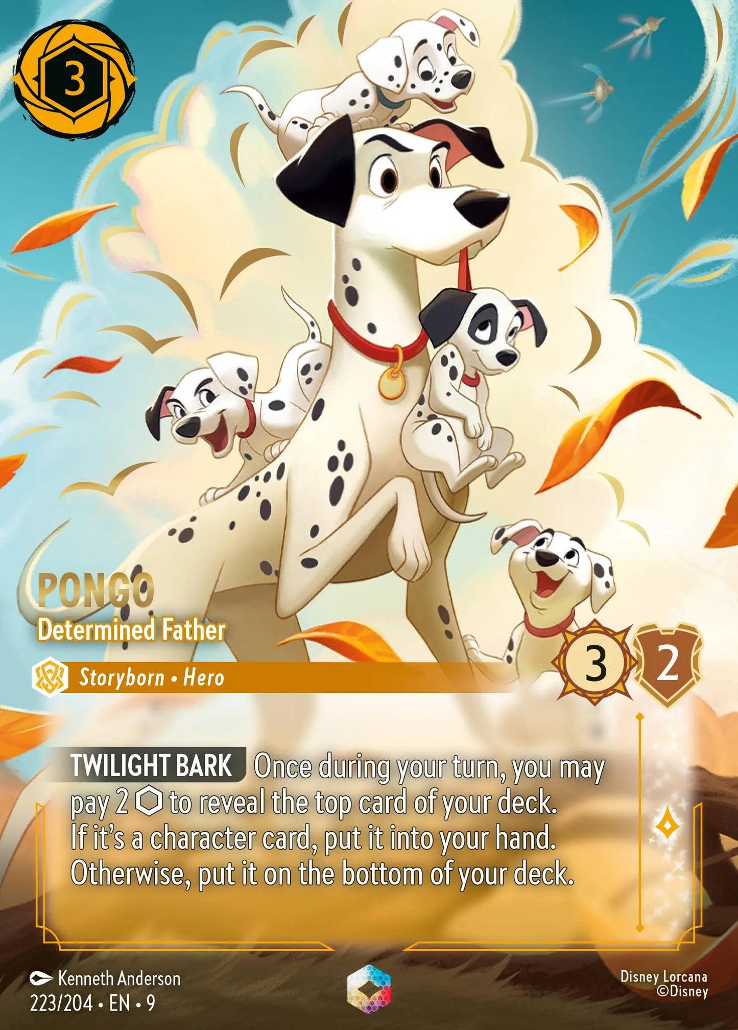Pongo - Determined Father (009-223) - Set 9: Fabled - Disney Lorcana Enchanted