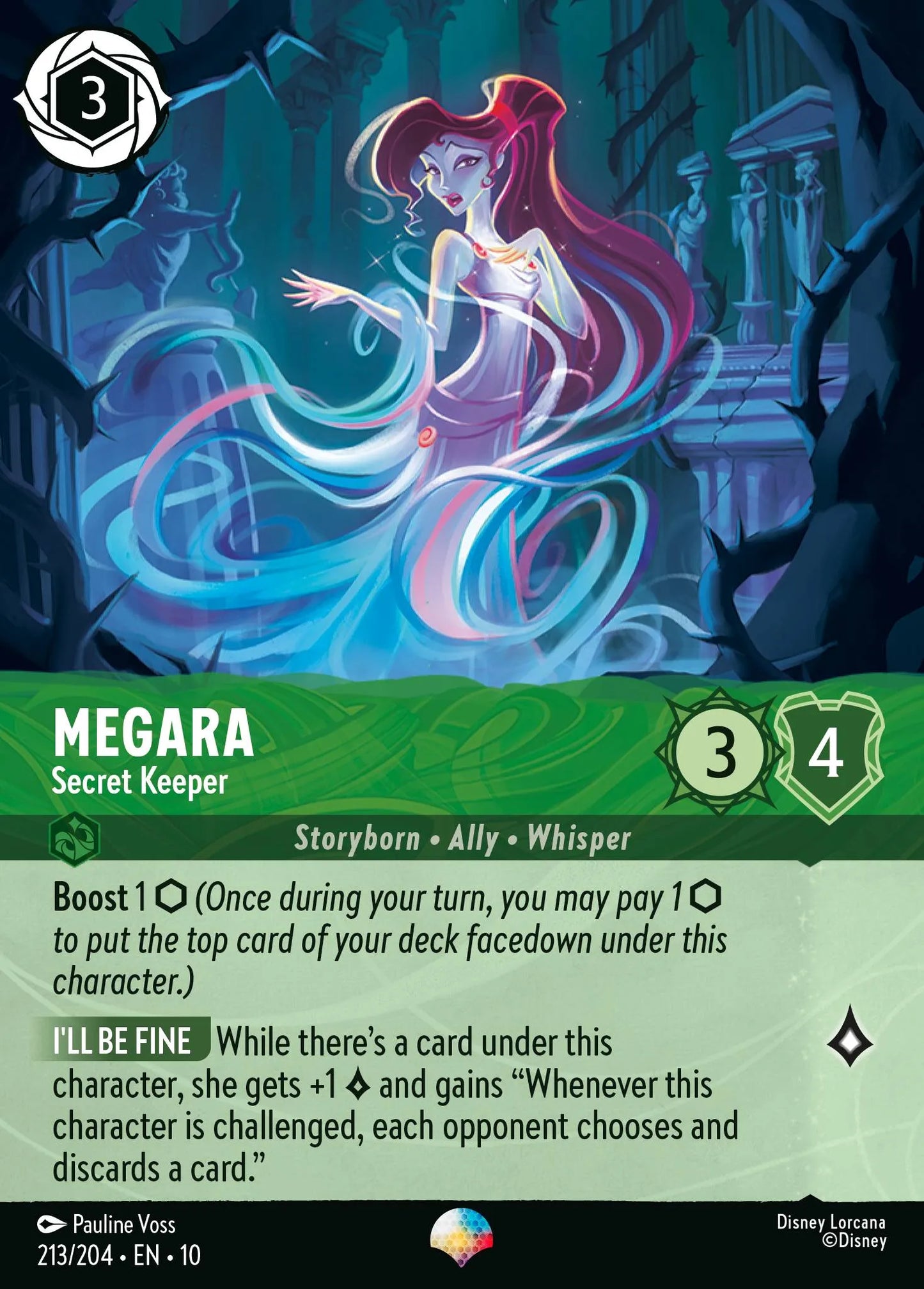 Megara - Secret Keeper (010-213) - Set 10: Whispers in the Well - Disney Lorcana Epic