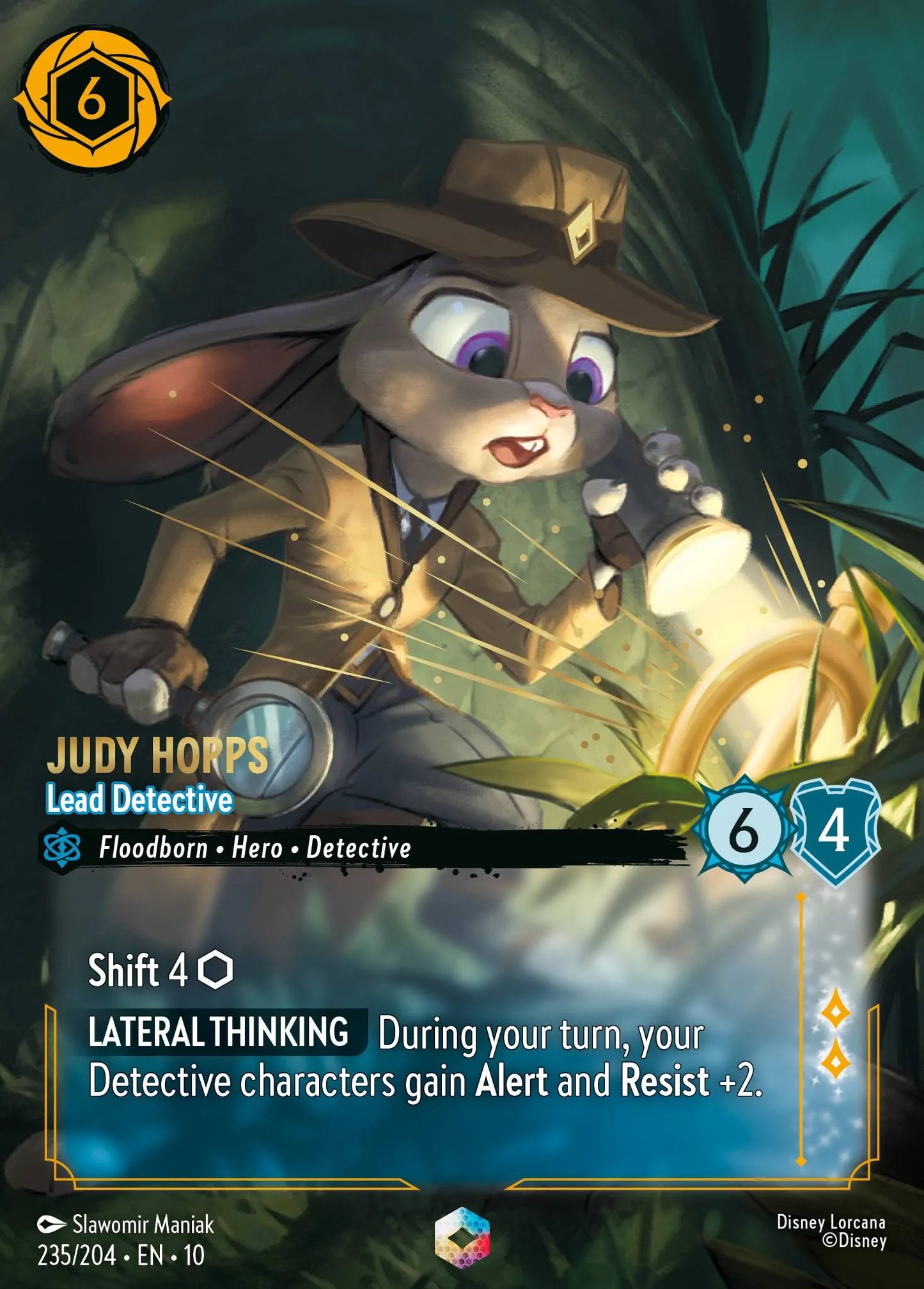 Judy Hopps - Lead Detective (010-235) - Set 10: Whispers in the Well - Disney Lorcana Enchanted
