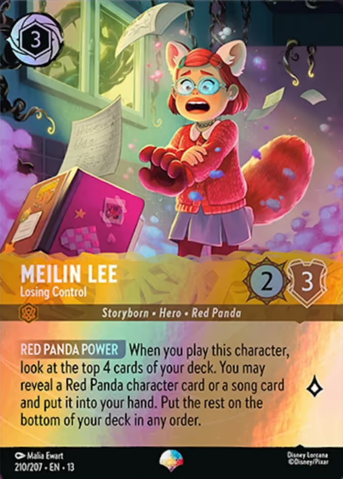 Meilin Lee - Losing Control (013-210) - Set 13: Attack of the Vine! - Disney Lorcana Epic
