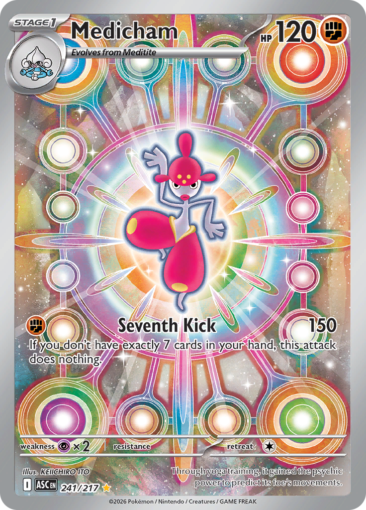 Medicham 241/217 from Ascended Heroes (ASC) - Illustration Rare English Pokémon TCG single card