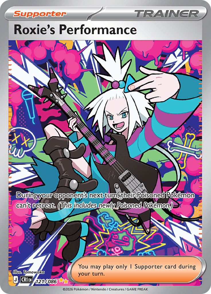 Roxie's Performance 121/086 from Chaos Rising (CRI) - Special Illustration Rare English Pokémon TCG single card