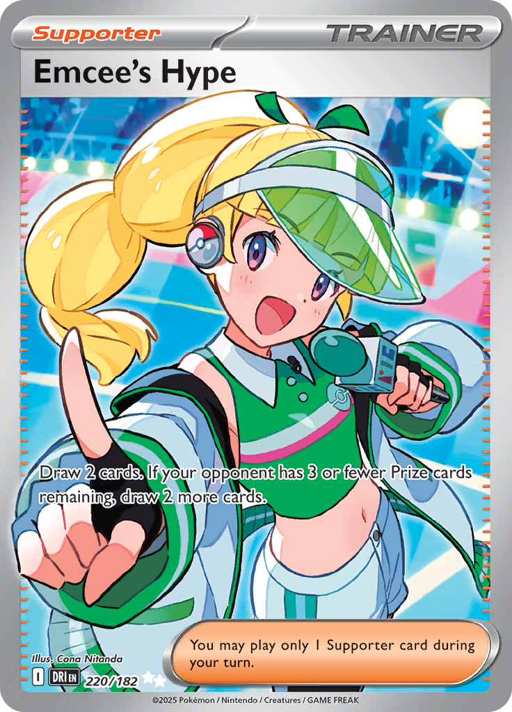 Emcee's Hype (220/182) Destined Rivals Ultra Rare – Pokémon TCG English