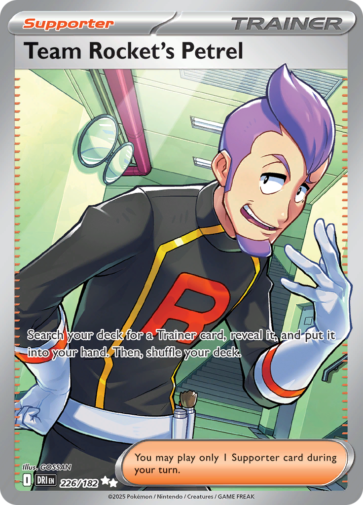 Team Rocket's Petrel 226/182 from Destined Rivals (DRI) - Ultra Rare English Pokémon TCG single card