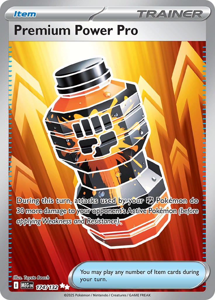 Premium Power Pro 174/132 from Mega Evolution (MEG) - Ultra Rare English Pokémon TCG single card