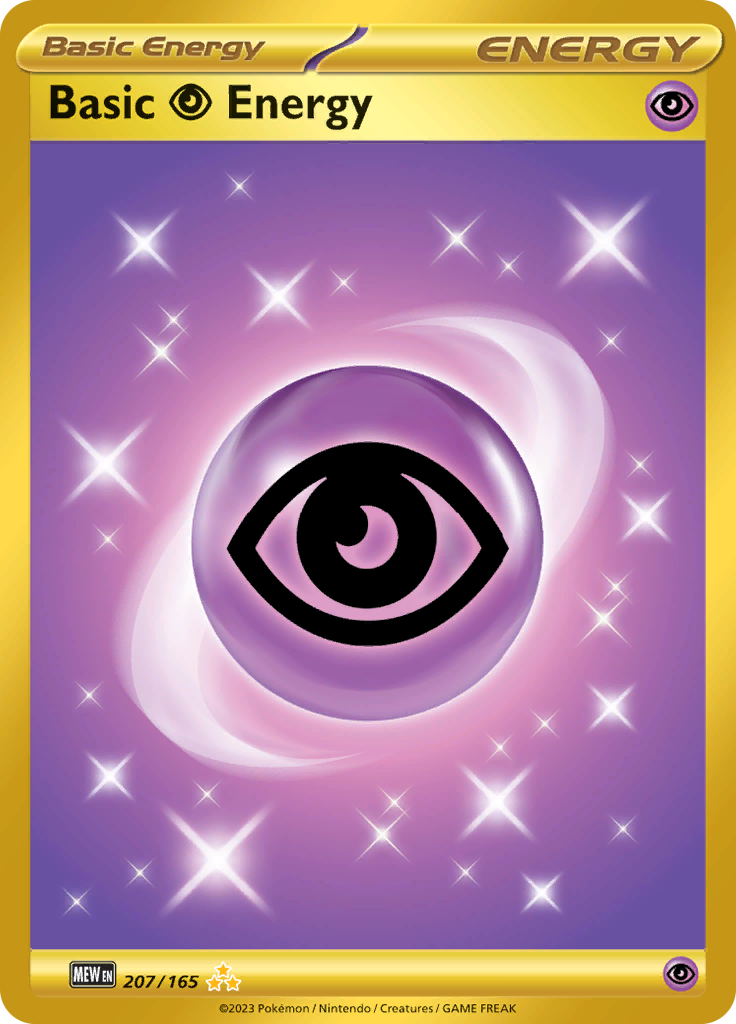 Psychic Energy 207/165 from Pokémon 151 (MEW) - Hyper Rare English Pokémon TCG single card