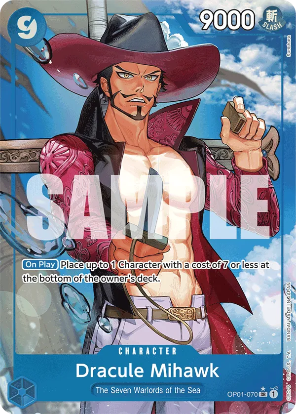 Dracule Mihawk (OP01-070) PRB01 Alternate Art (AA)