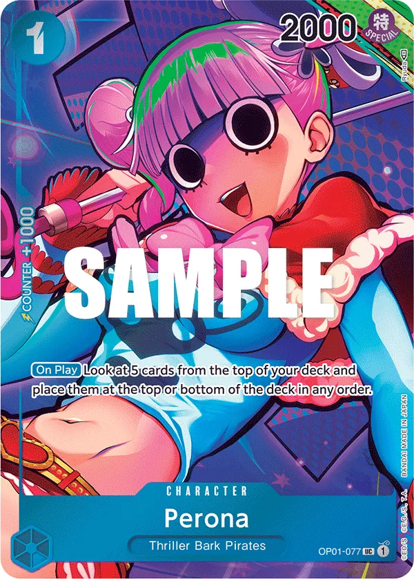 Perona (OP01-077) OP01 Alternate Art (AA)