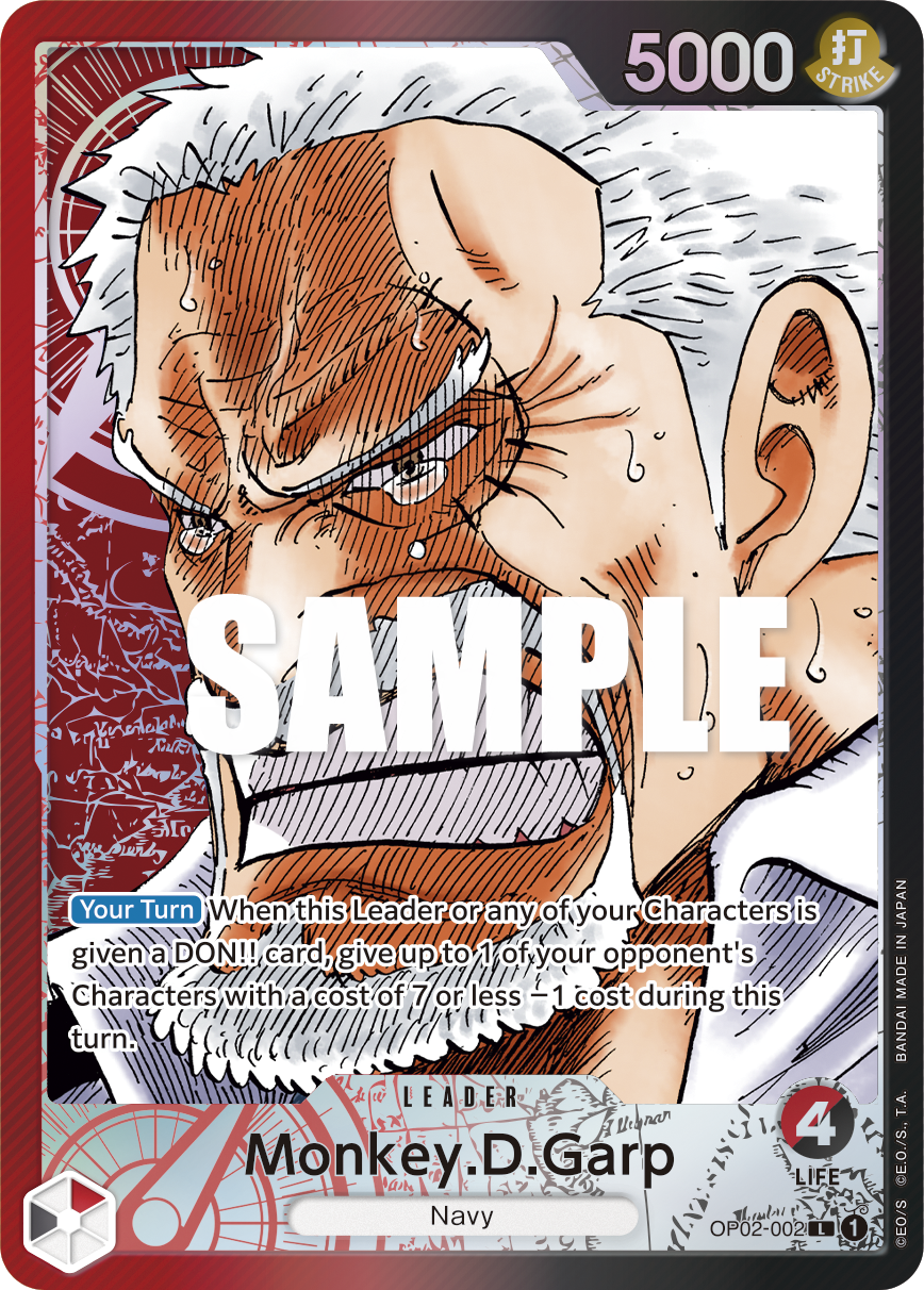Monkey D. Garp (OP02-002) OP02 Leader Alt Art (AA)