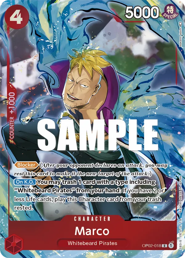 Marco (OP02-018) OP02 Alternate Art (AA)
