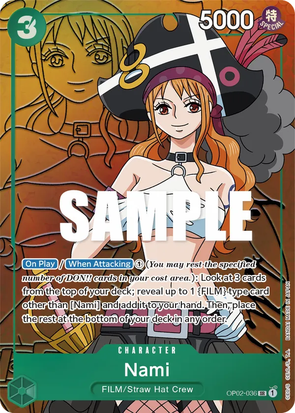 Nami (OP02-036) OP02 Alternate Art (AA)