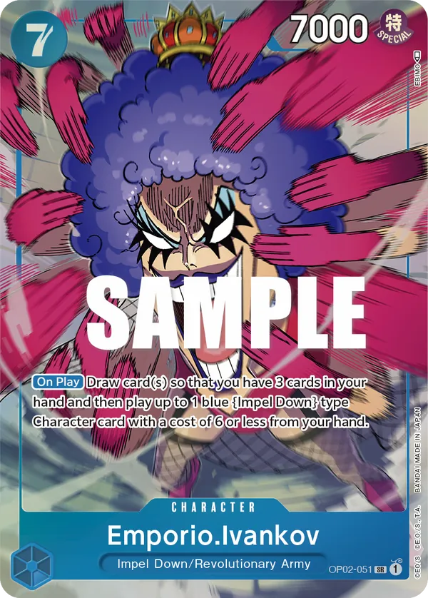 Emporio.Ivankov (OP02-051) OP02 Alternate Art (AA)