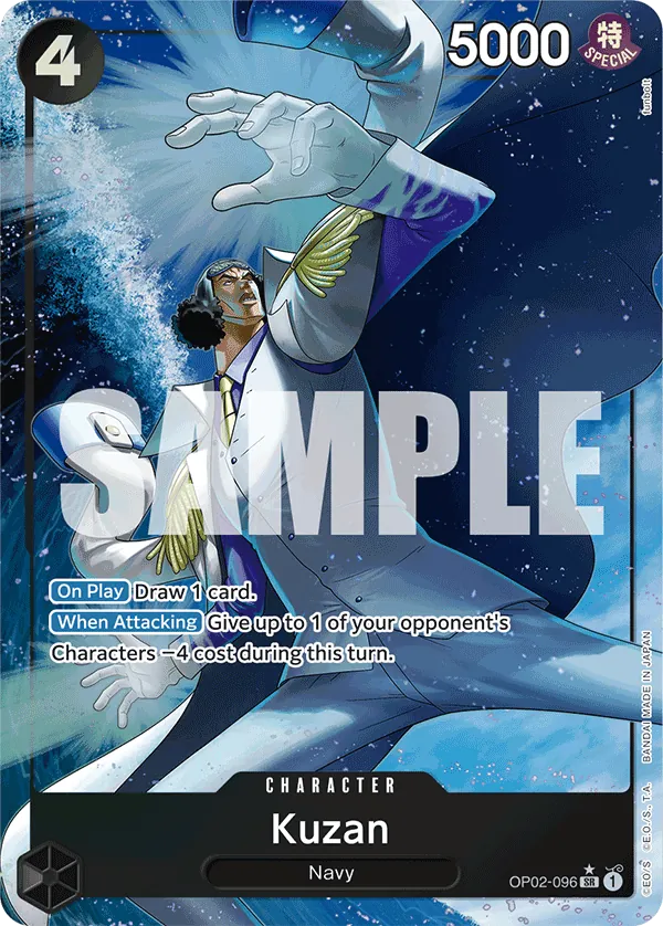 Kuzan (OP02-096) PRB01 Alternate Art (AA)