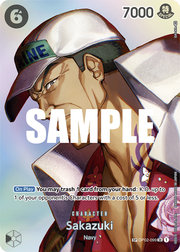 Sakazuki (OP02-099) OP04 Special Rare (SP)