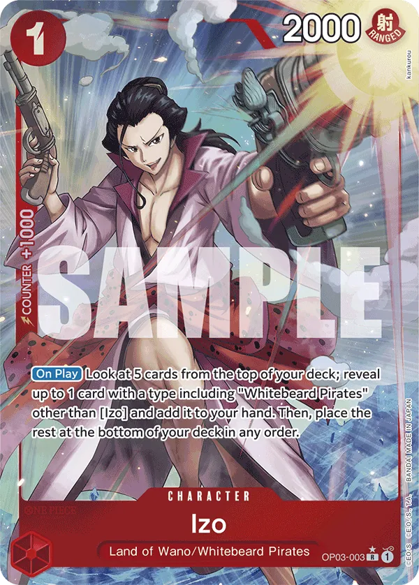 Izo (OP03-003) PRB01 Alternate Art (AA)