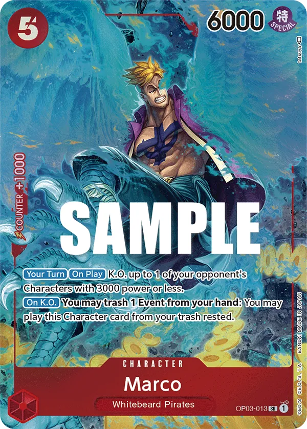 Marco (OP03-013) OP03 Alternate Art (AA)