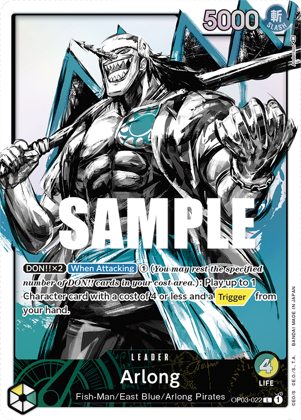Arlong (OP03-022) OP03 Leader Alt Art (AA)
