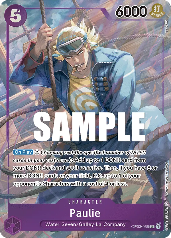 Paulie (OP03-066) OP03 Alternate Art (AA)