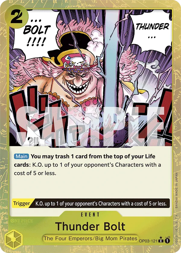 Thunder Bolt (OP03-121) PRB01 Alternate Art (AA)