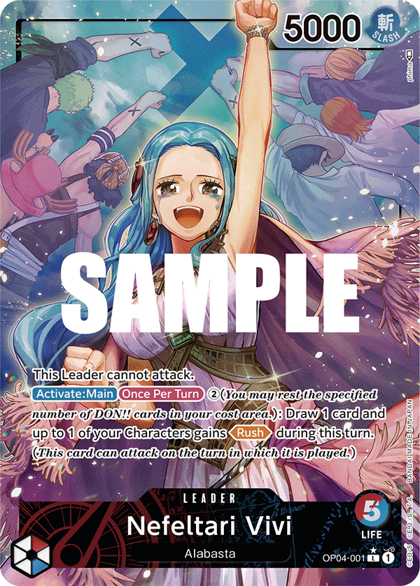 Nefertari Vivi (OP04-001) OP04 Leader Alt Art (AA) PSA 10