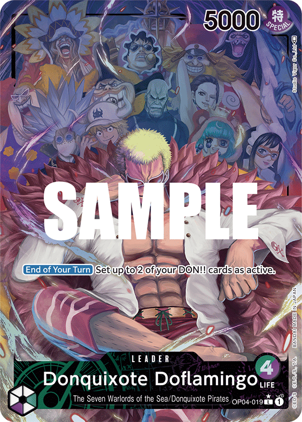 Donquixote Doflamingo (OP04-019) OP04 Leader Alt Art (AA)