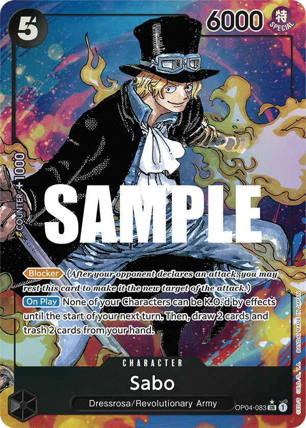 Sabo (OP04-083) OP04 Alternate Art (AA)