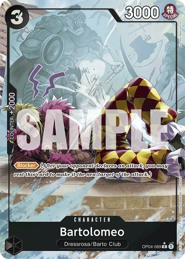 Bartolomeo (OP04-089) PRB01 Alternate Art (AA)