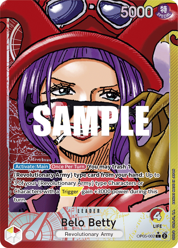 Belo Betty (OP05-002) OP05 Leader Alt Art (AA)