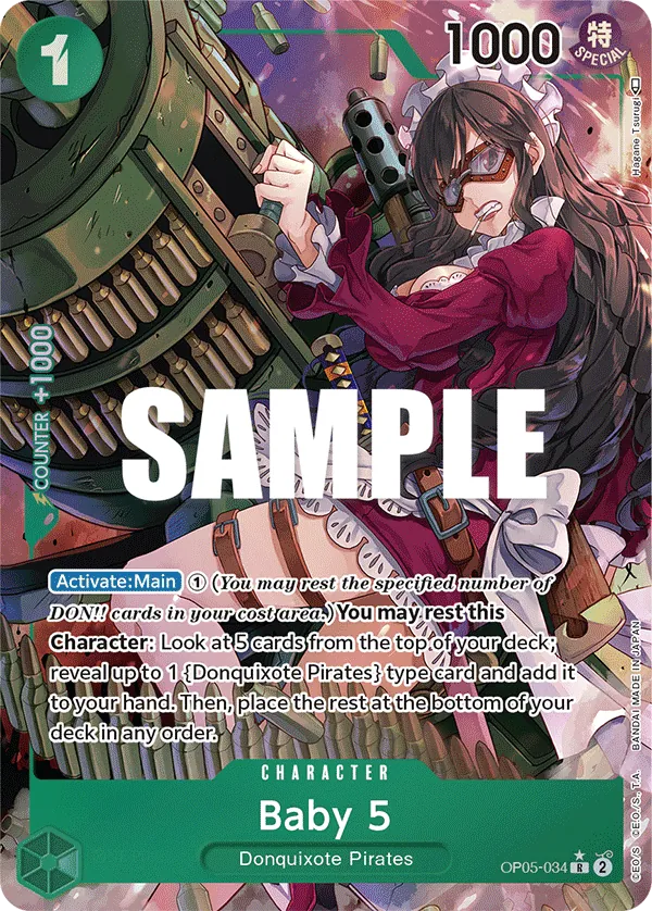 Baby 5 (OP05-034) OP05 Alternate Art (AA)