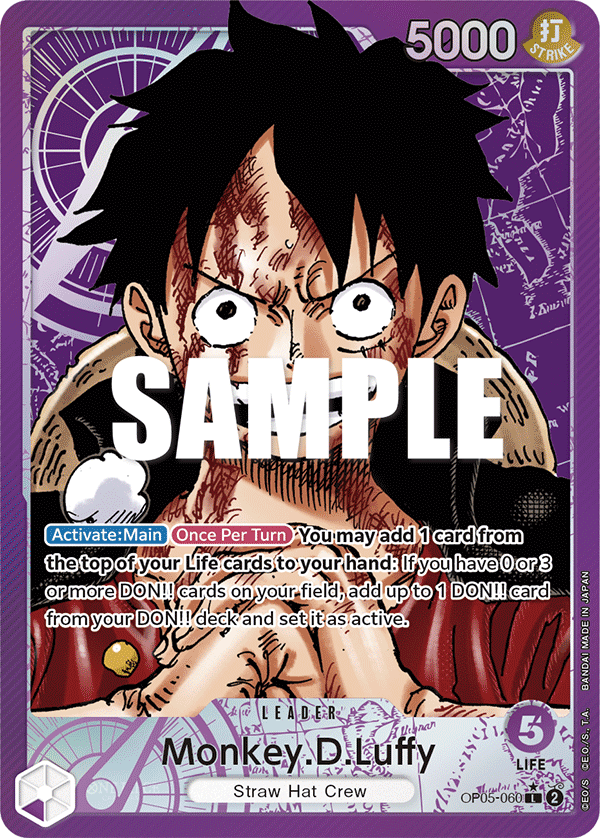 Monkey D. Luffy (OP05-060) OP05 Leader Alt Art (AA) | TCGKing.nl