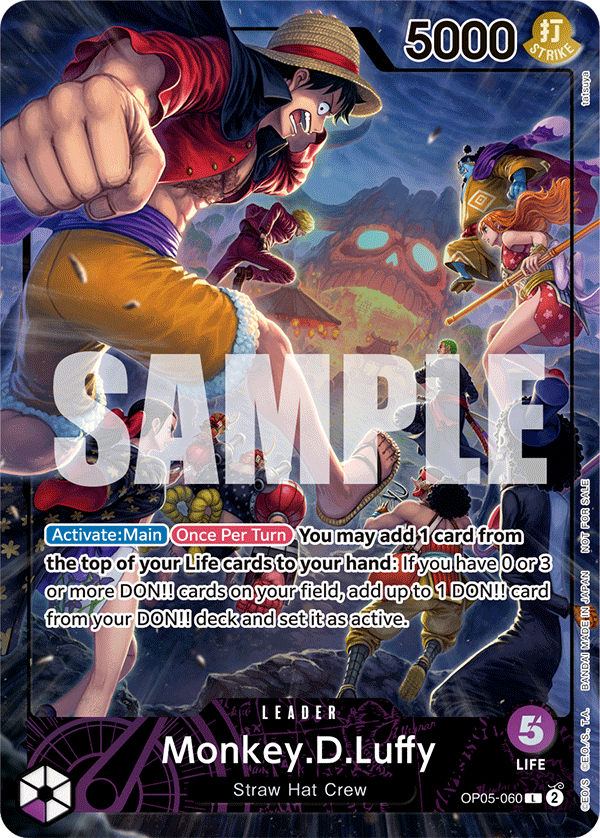 Monkey D. Luffy (OP05-060) PSA Magazine Collaboration Special Event Promo