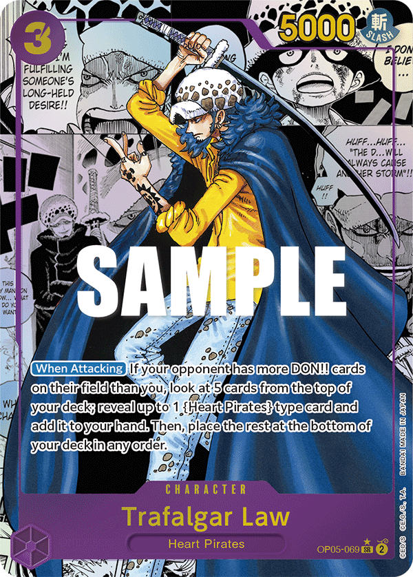Trafalgar D. Law (OP05-069) OP05 Manga Rare