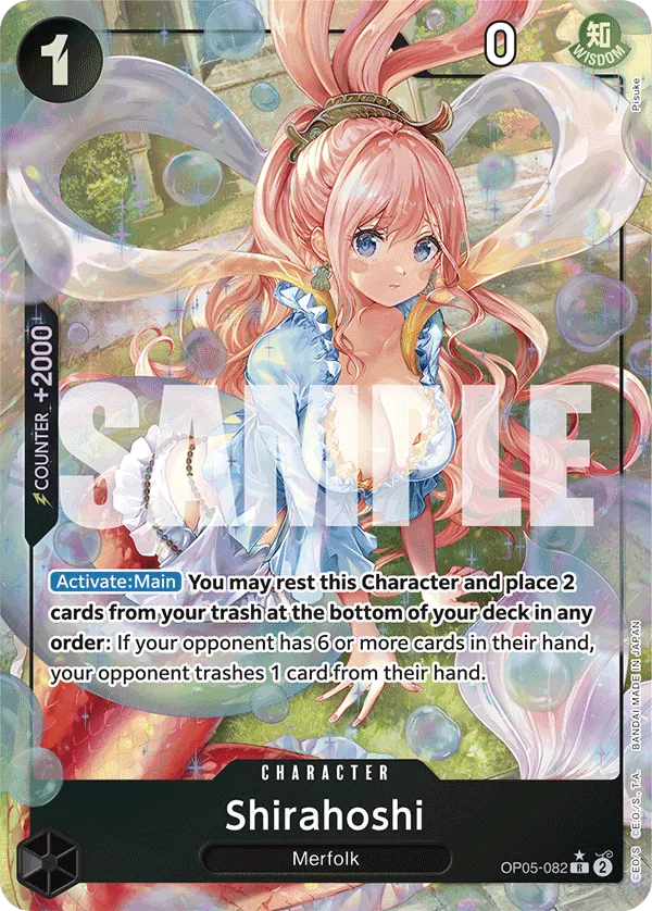 Shirahoshi (OP05-082) PRB01 Alternate Art (AA)