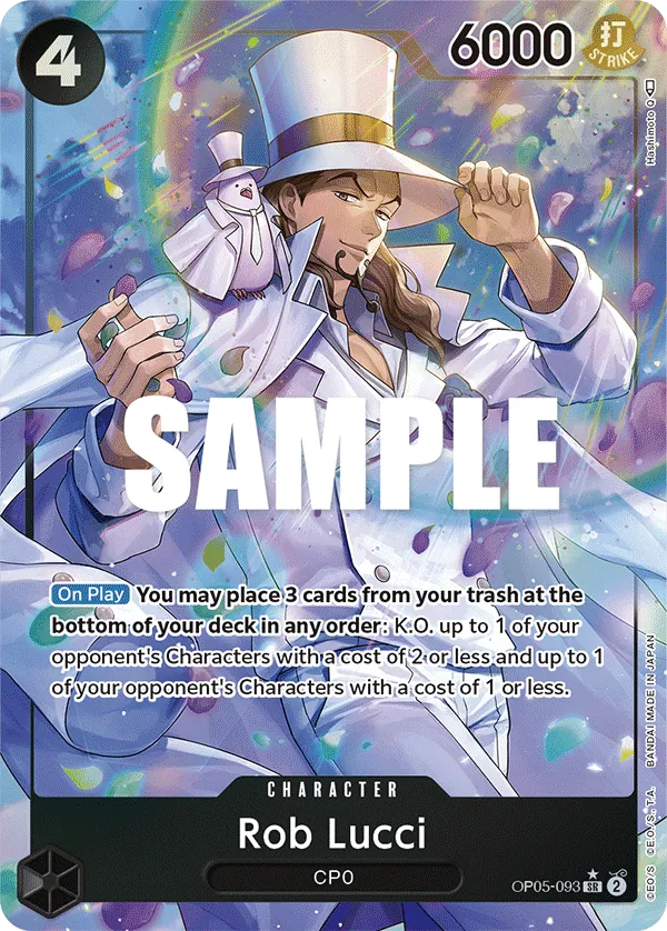Rob Lucci (OP05-093) OP05 Alternate Art (AA)