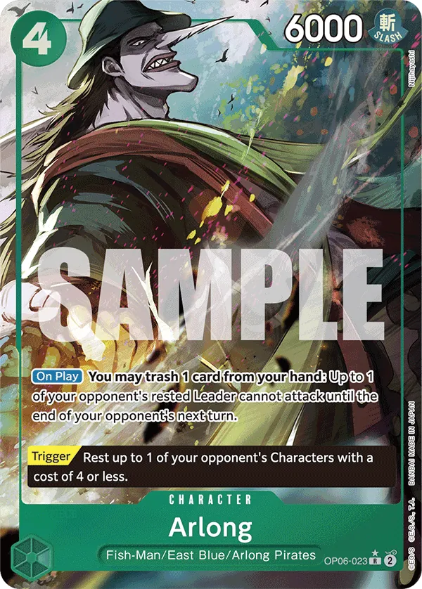 Arlong (OP06-023) PRB01 Alternate Art (AA)