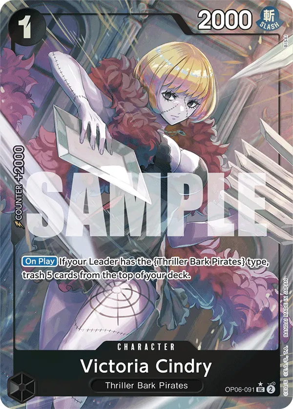 Victoria Cindry (OP06-091) PRB01 Alternate Art (AA)