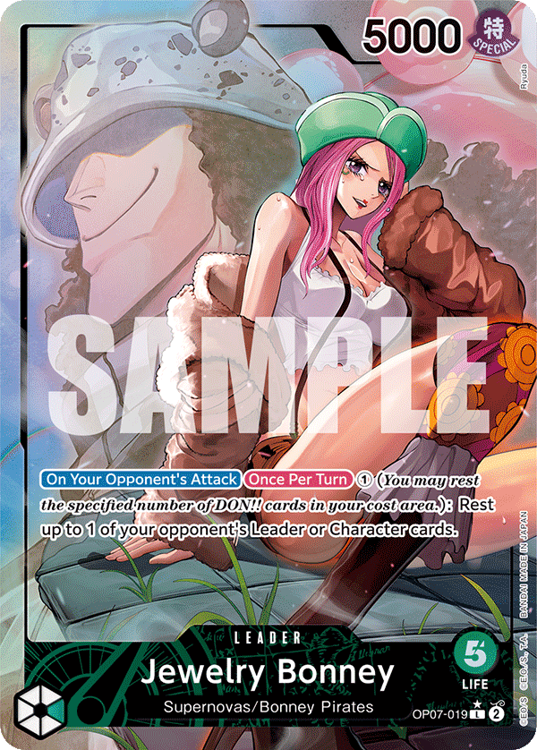 Jewelry Bonney (OP07-019) OP07 Leader Alt Art (AA)