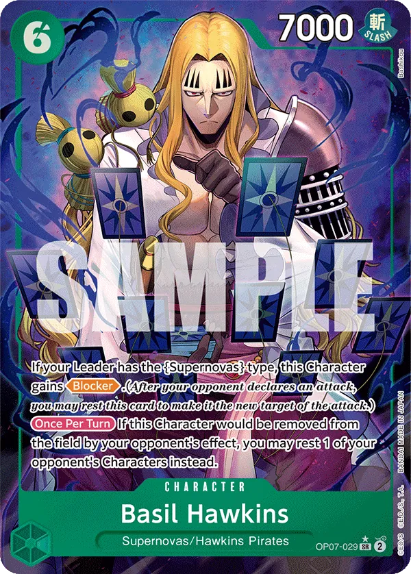 Basil Hawkins (OP07-029) OP07 Alternate Art (AA)
