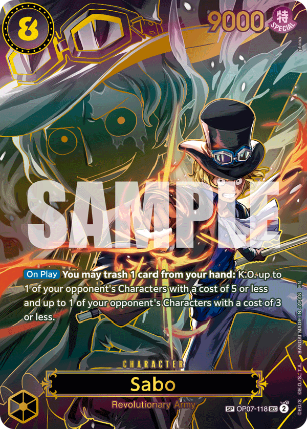 Sabo (OP07-118) OP13 Special Rare (SP)