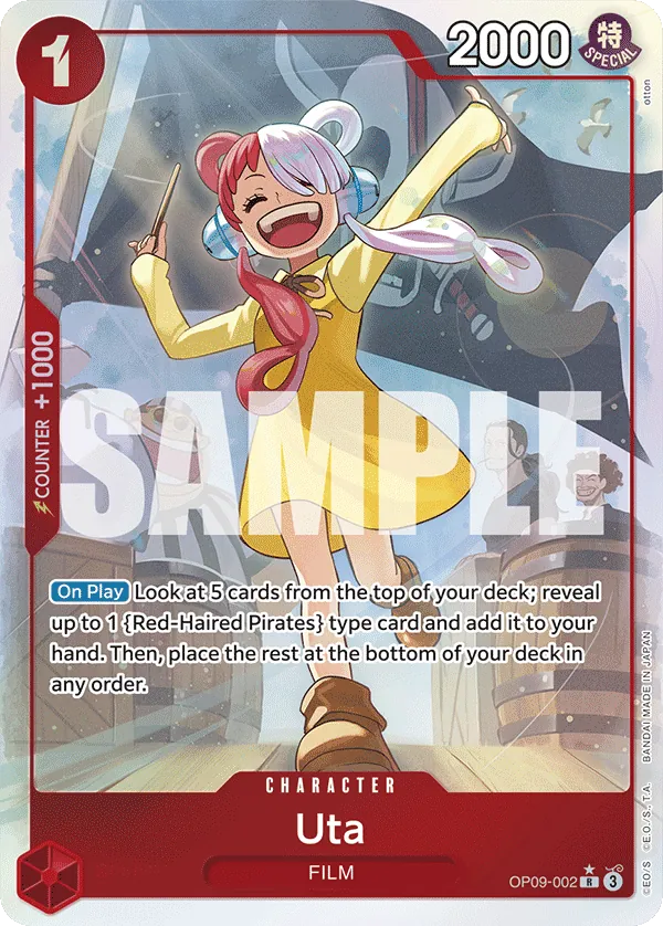 Uta (OP09-002) OP09 Alternate Art (AA)