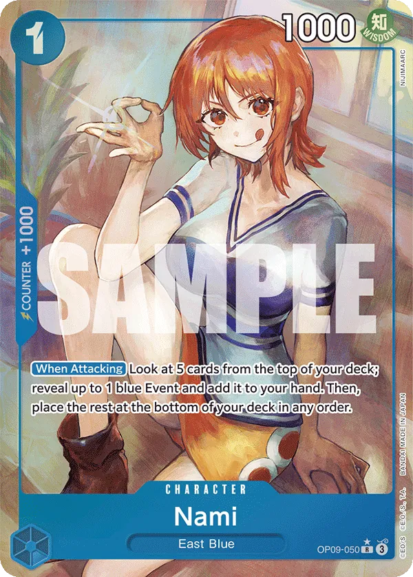 Nami (OP09-050) OP09 Alternate Art (AA)