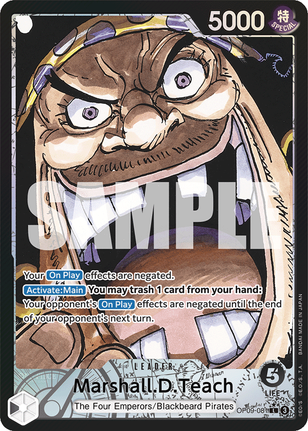 Marshall D. Teach (Blackbeard) (OP09-081) OP09 Leader Alt Art (AA)