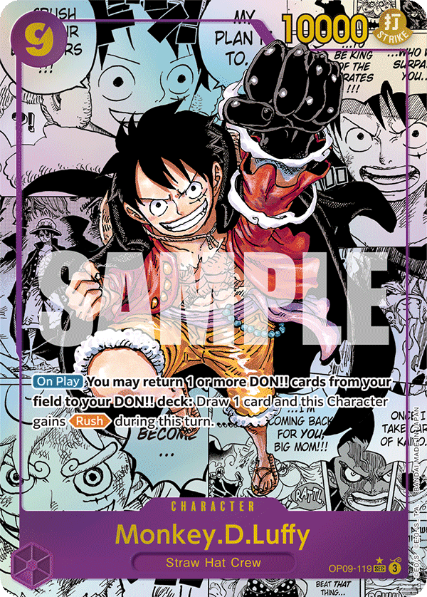 Monkey D. Luffy (OP09-119) OP09 Manga Rare