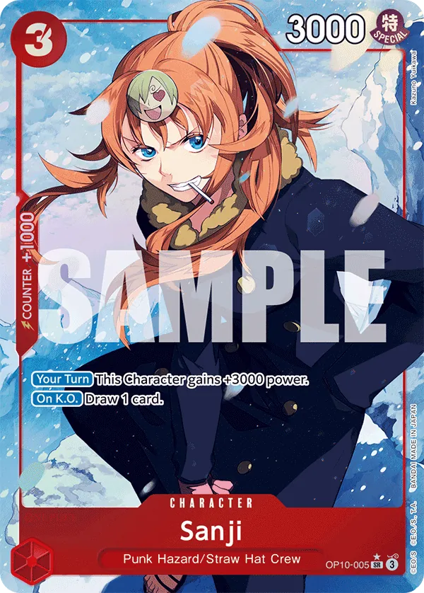 Sanji (OP10-005) OP10 Alternate Art (AA)
