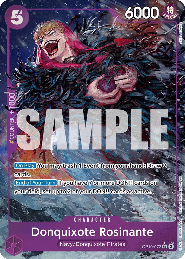 Donquixote Rosinante (OP10-072) OP10 Alternate Art (AA)