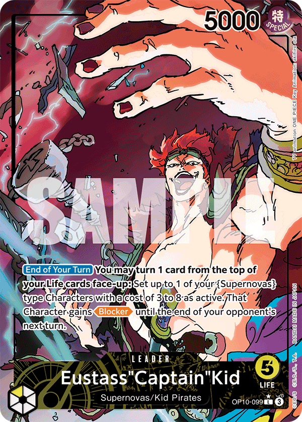 Eustass âCaptainâ Kid (OP10-099) OP10 Leader Alt Art (AA)