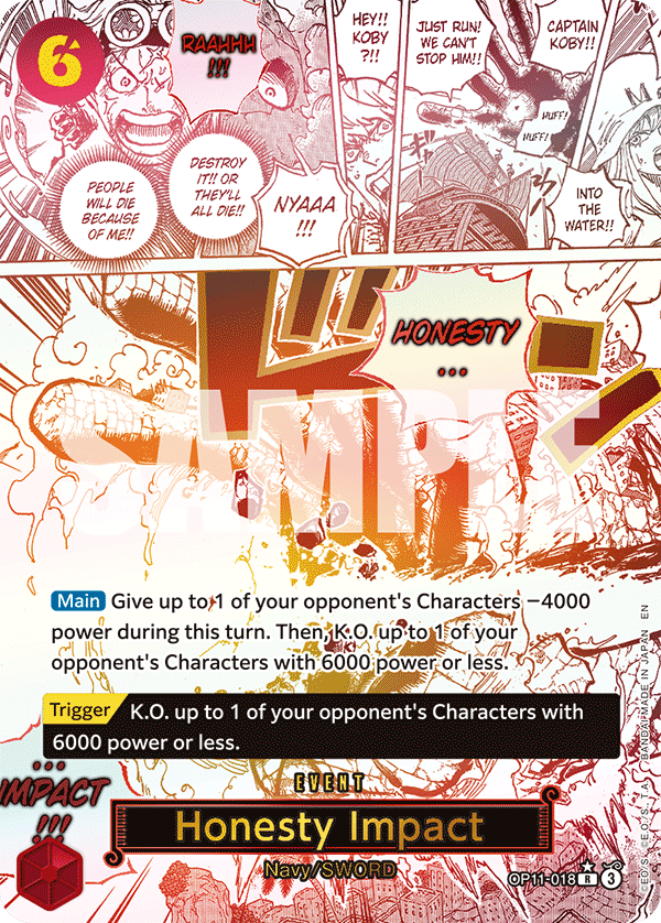 Honesty Impact (OP11-018) OP11 Event Manga Rare