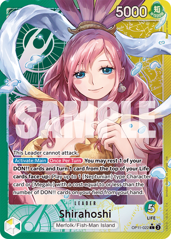 Shirahoshi (OP11-022) OP11 Leader Alt Art (AA)
