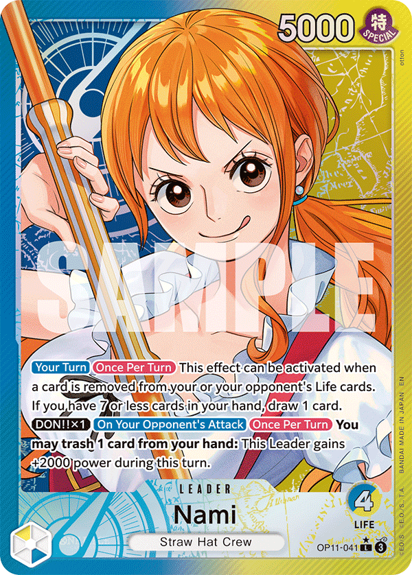 Nami (OP11-041) OP11 Leader Alt Art (AA)